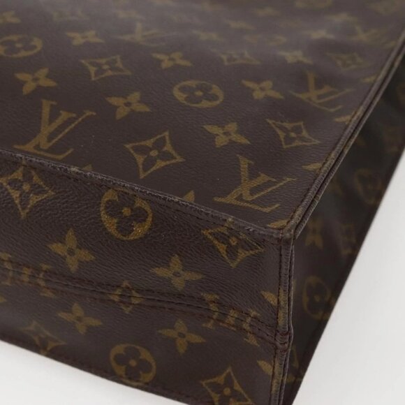 LOUIS VUITTON Monogram Sac Plat Hand Bag M51140 LV Auth 144010 - Picture 2 of 16